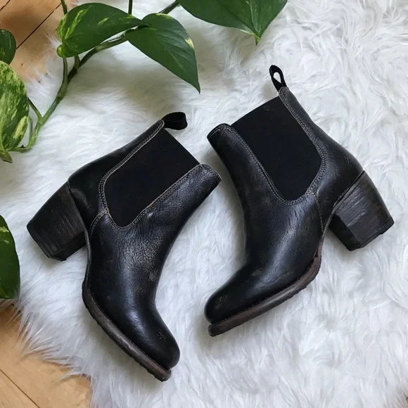 BED STU Lorn Leather Heeled Chelsea Boots - Picture 4 of 6